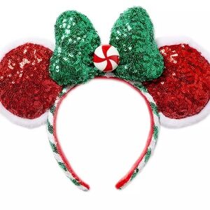 Disney - Holiday Peppermint Minnie Ears, Brand New with Tags, Never Worn